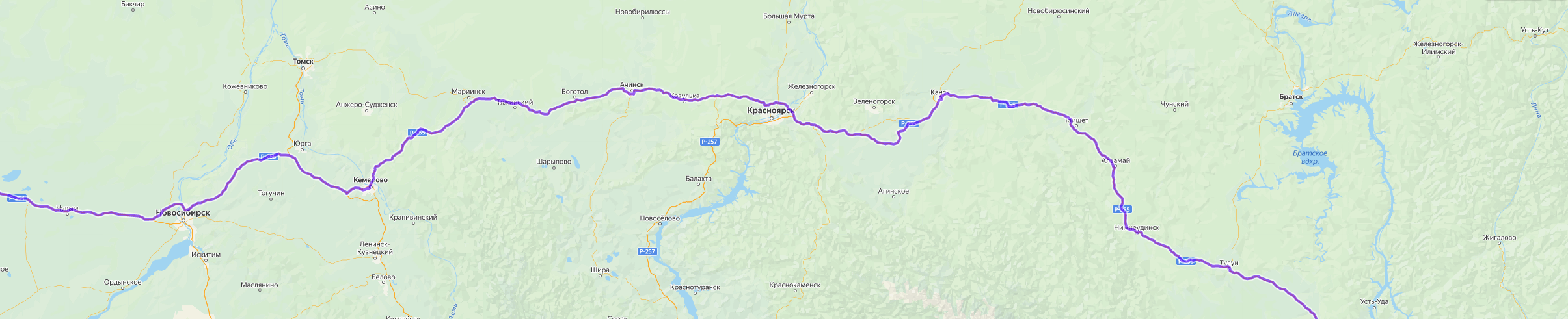Доставка грузов из Петропавловска-Камчатского - карта транспортной логистики
